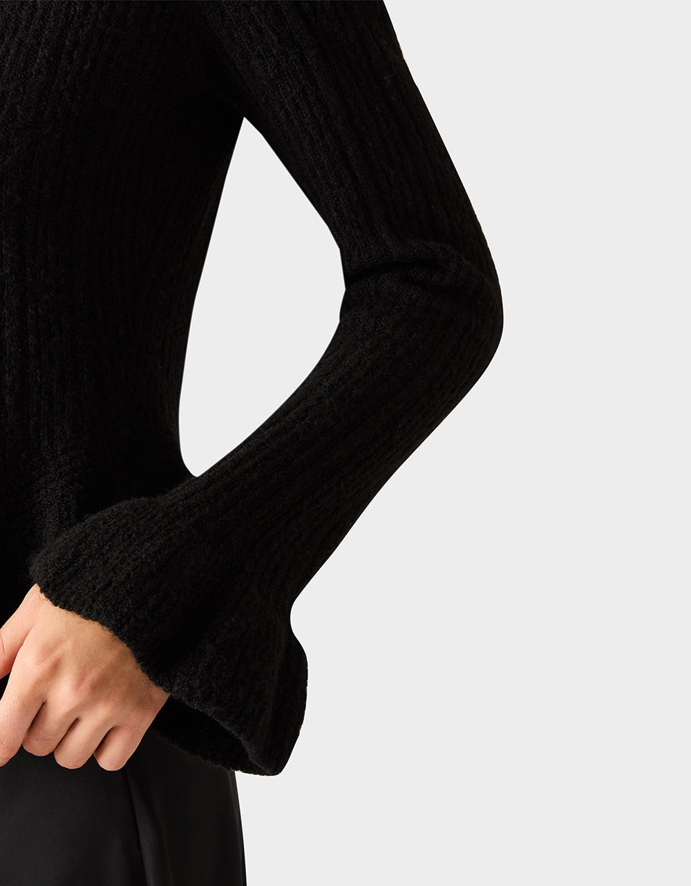 Betsey Johnson Quality - BELLE CARDIGAN BLACK Women's Black V-Neck Button Down Cardigan Sweater