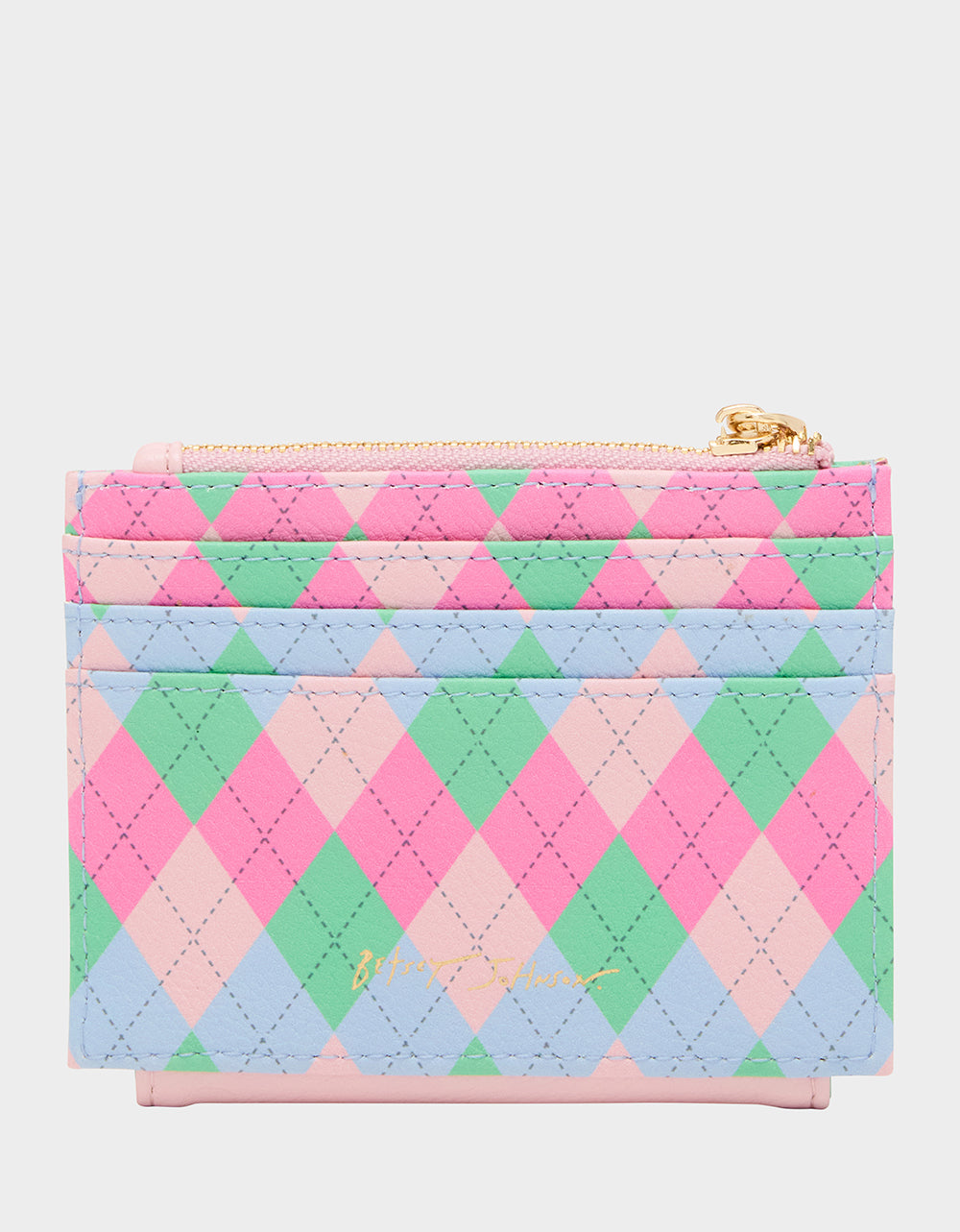 Betsey Johnson Essential - 19TH HOLE WALLET PINK MULTI Bifold Golf Women's Wallet