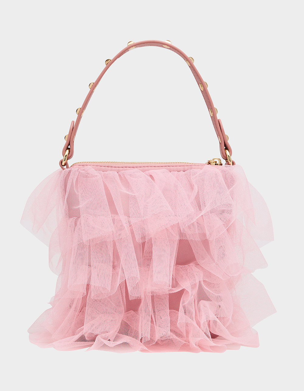 Betsey Johnson Great Value - TUTU PRETTY PINK Women's Studded Shoulder Strap Tulle Crossbody Handbag