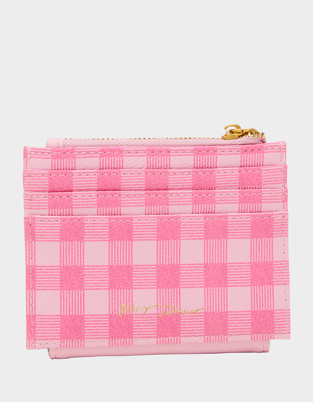 Betsey Johnson Deals - A TISKET A TASKET WALLET PINK MULTI Bifold Easter Women's Wallet