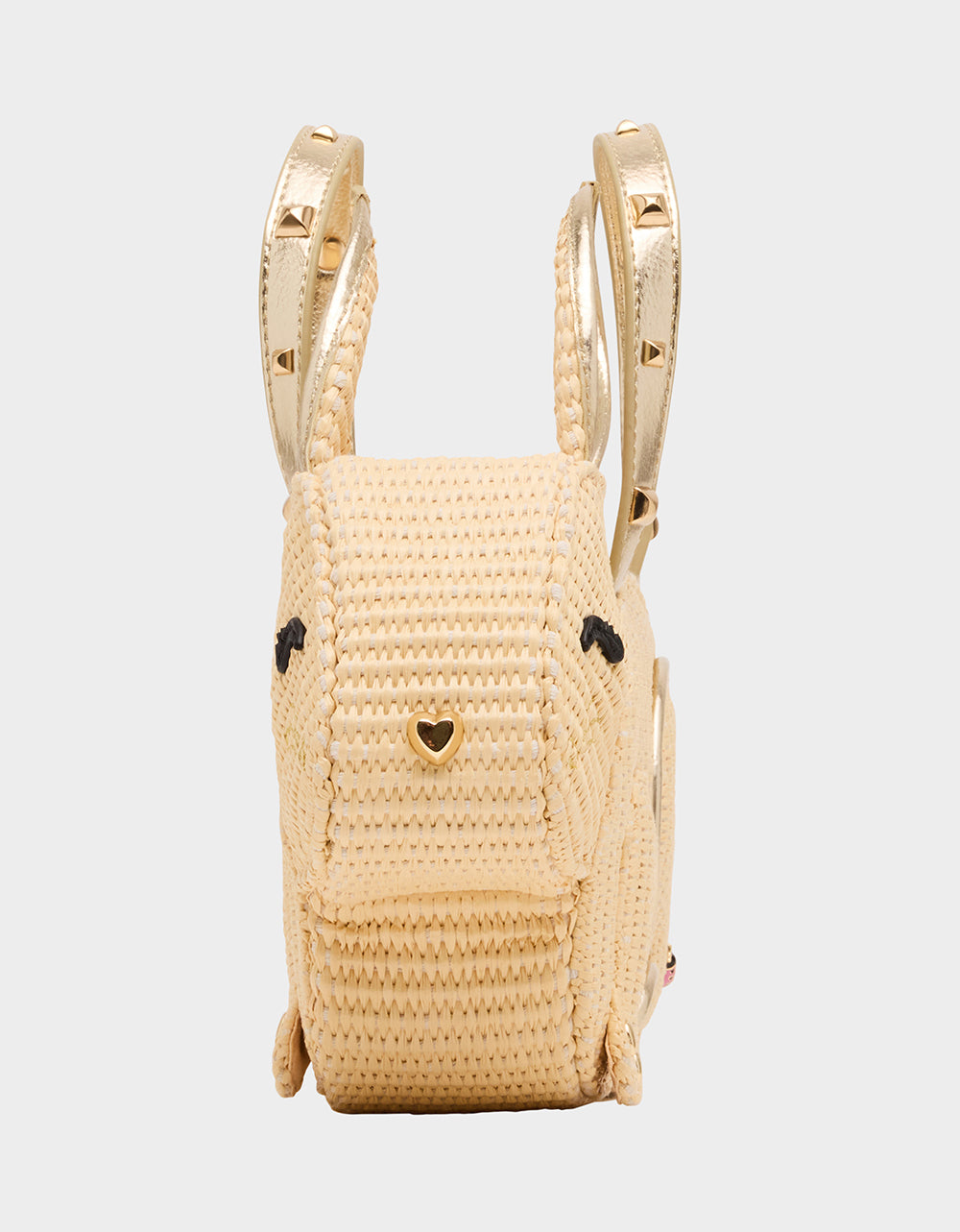 Betsey Johnson Exclusive - HIP-HOP HANDBAG NATURAL Raffia Bunny-Shaped Easter Handbag