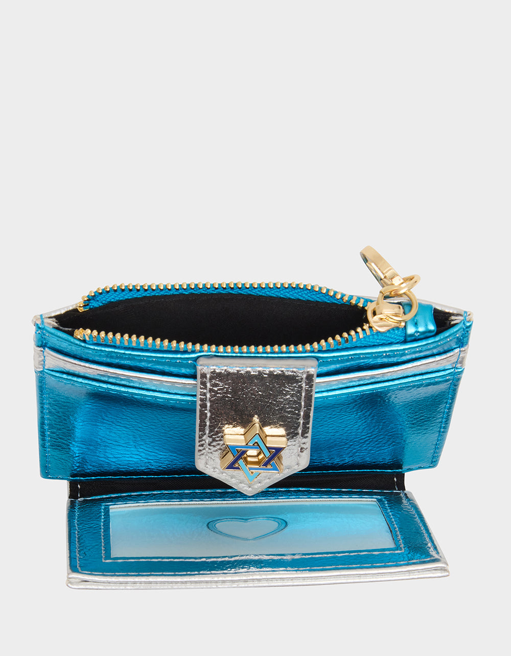 Betsey Johnson Quality - MAZEL TOV WALLET BLUE/MULTI Women's Hanukkah Holiday Wallet