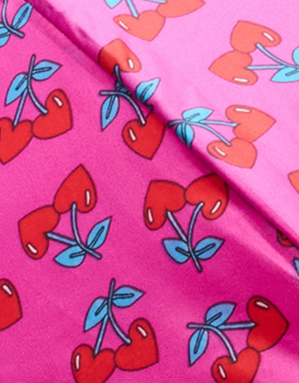Betsey Johnson Signature - BETSEY'S CHERRY HEART PRINT UMBRELLA PINK MULTI