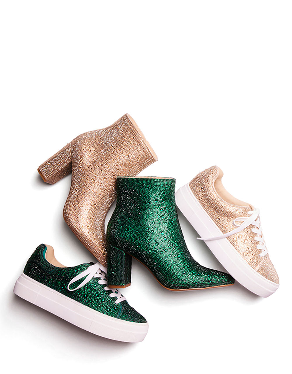 Betsey Johnson Deals - SIDNY EMERALD Rhinestone Sneaker