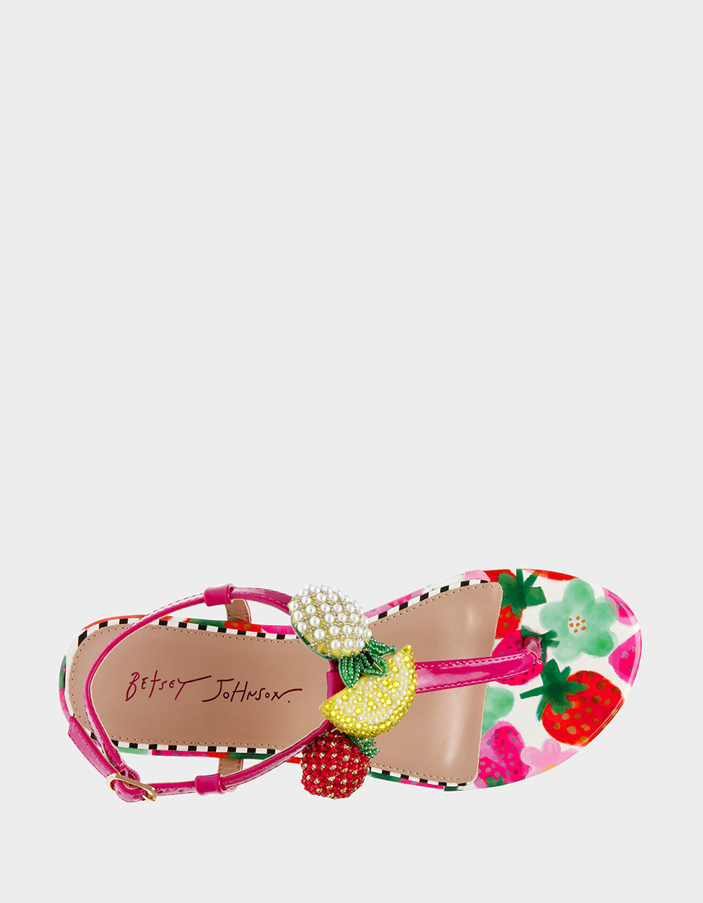 Betsey Johnson Everyday - ANISTON BERRY MULTI Flat Sandal