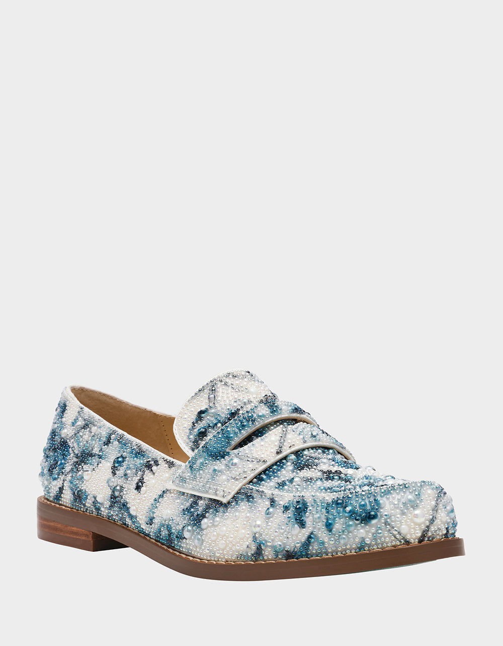 Betsey Johnson Featured - ARON BLUE FLORAL Loafers