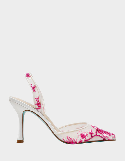 Betsey Johnson Deals - PATCH FUCHSIA Pointed-Toe Heel