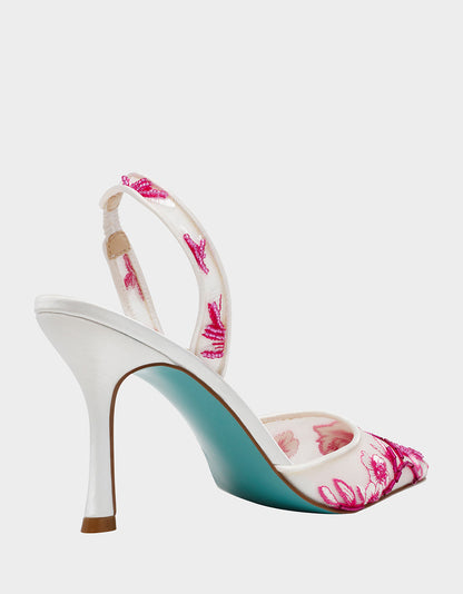 Betsey Johnson Deals - PATCH FUCHSIA Pointed-Toe Heel
