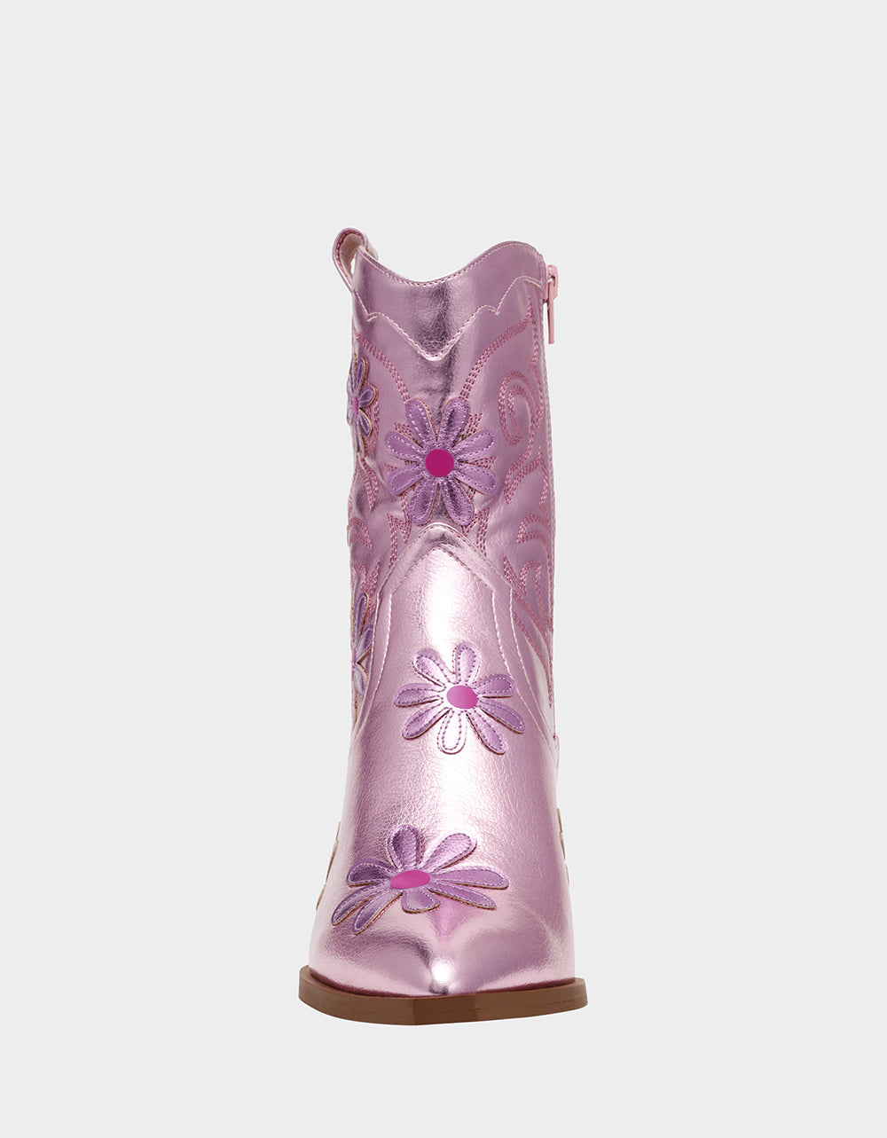 Betsey Johnson Signature - TEDDYY PINK Western Pointed-Toe Ankle Boot