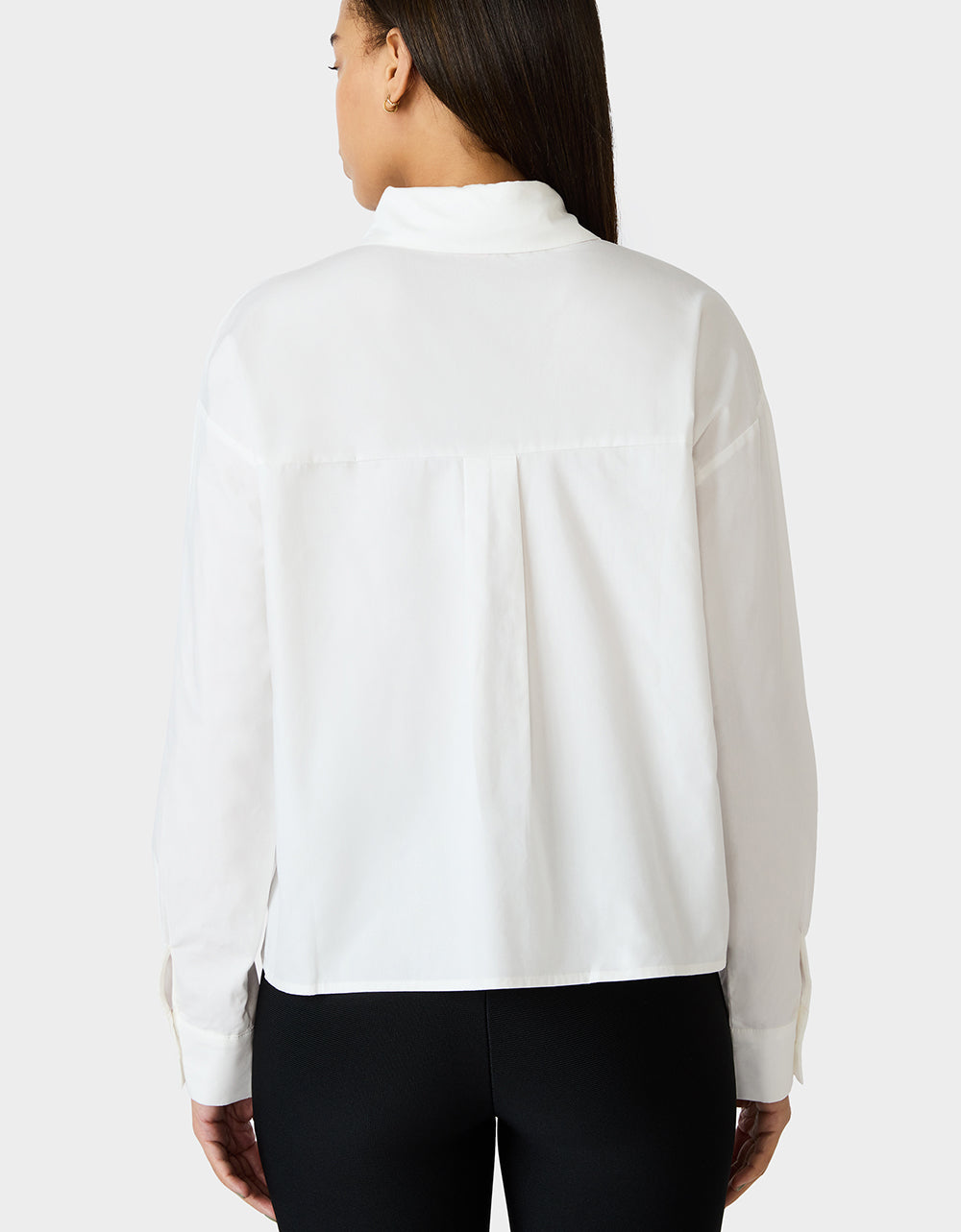 Betsey Johnson Essential - BETSEY BLOOM SHIRT OFF WHITE Button-Down Collar Floral Long-Sleeve Shirt