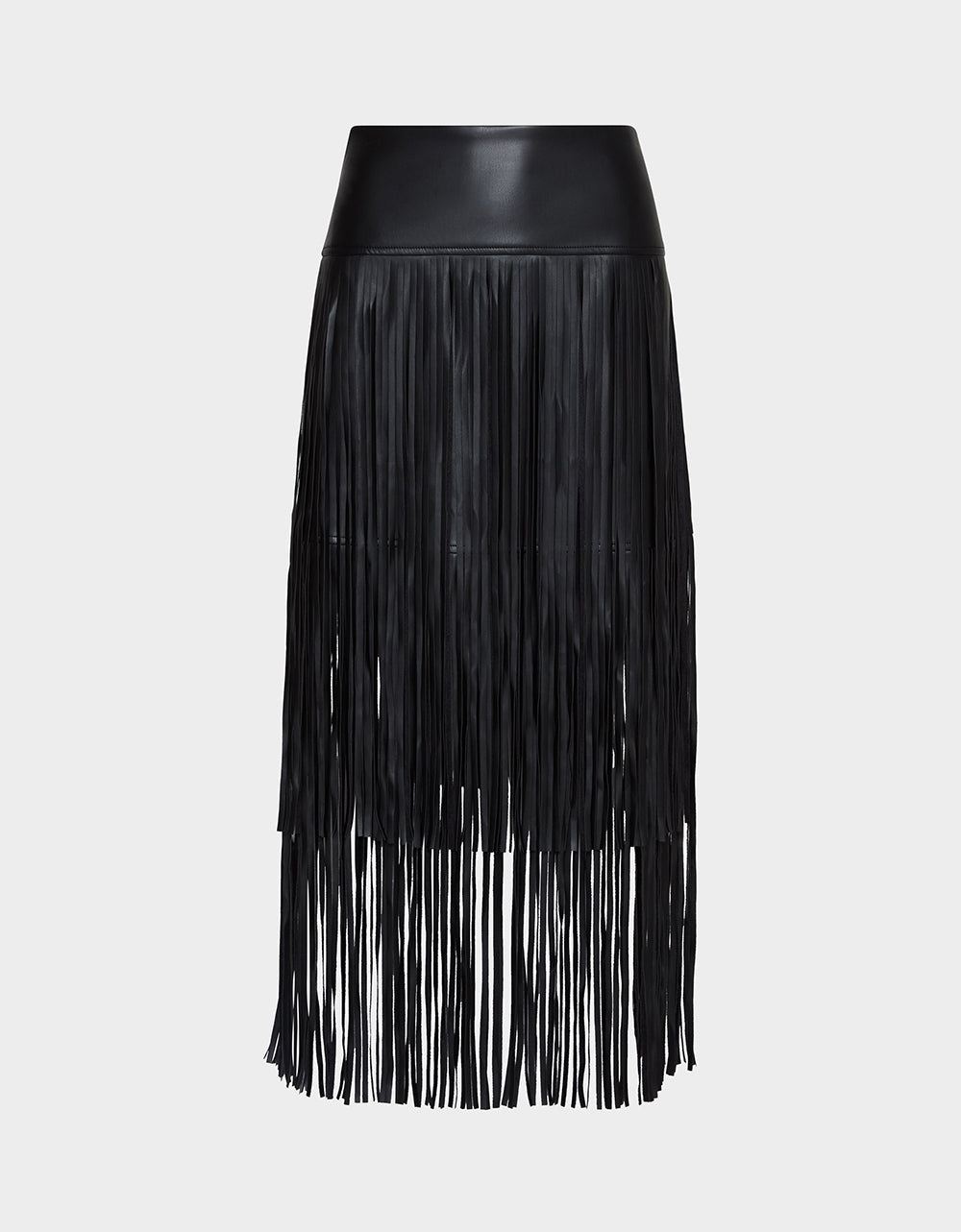 Betsey Johnson Hot Sale - MIDNIGHT RODEO SKIRT BLACK Women's Fringe Maxi Skirt