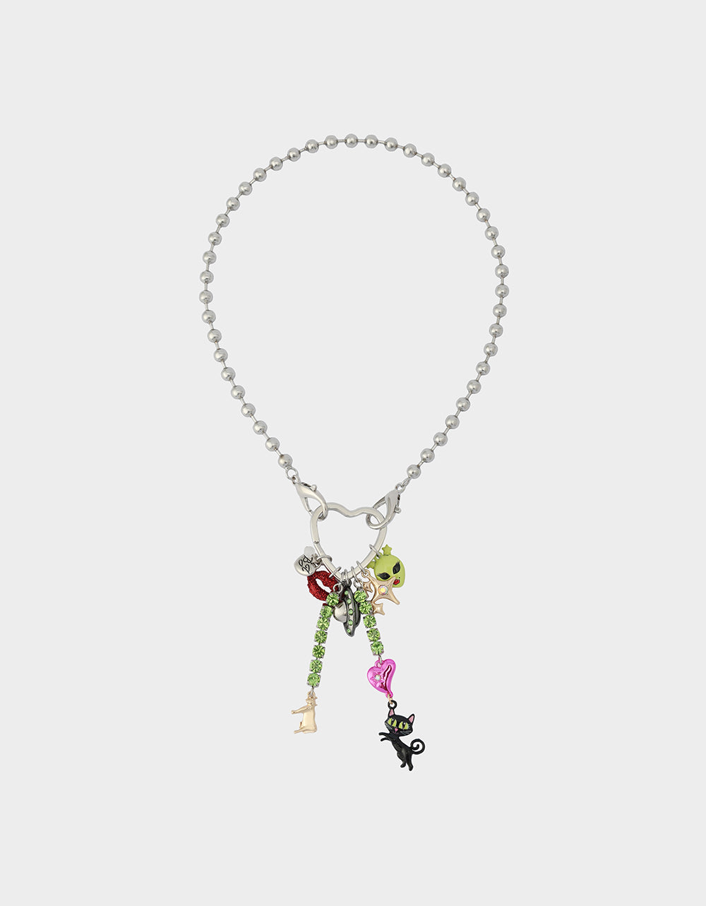 Betsey Johnson Exclusive - ALIEN PEARL PENDANT MULTI Women's Alien Charm Necklace