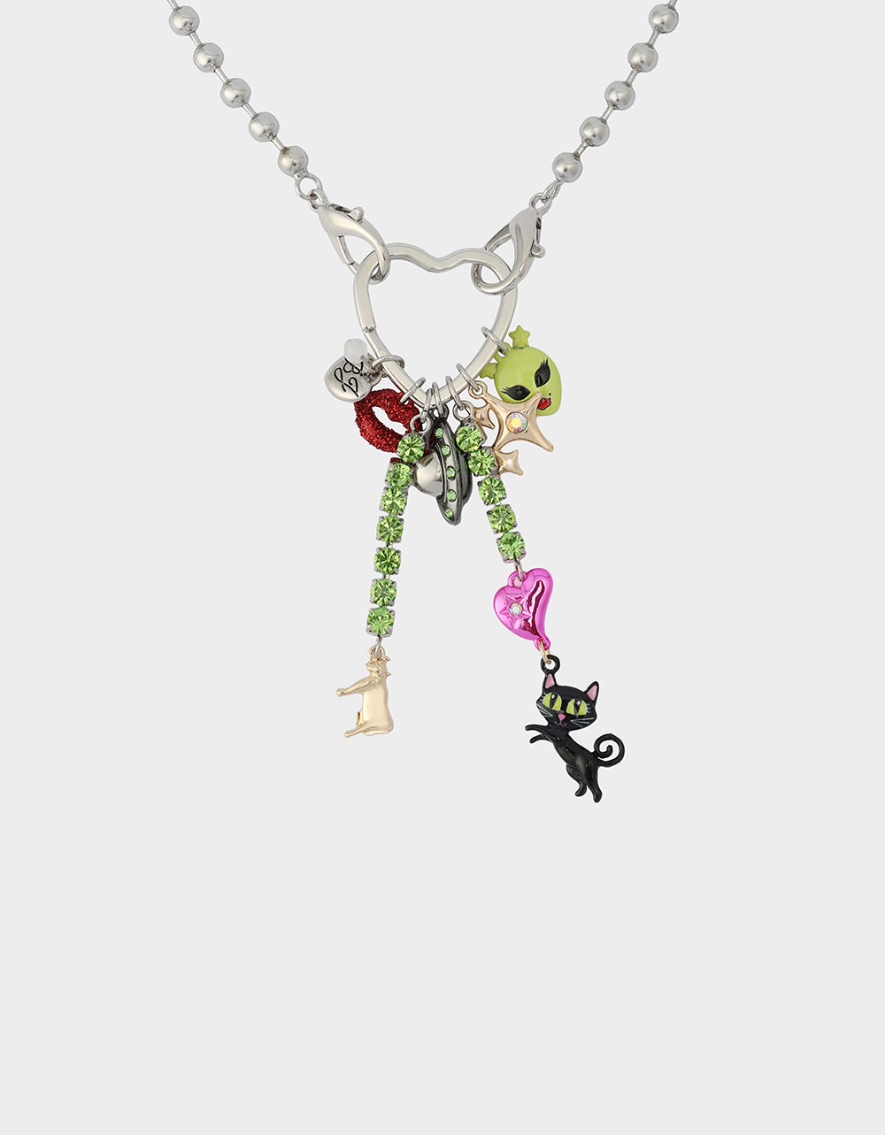 Betsey Johnson Exclusive - ALIEN PEARL PENDANT MULTI Women's Alien Charm Necklace