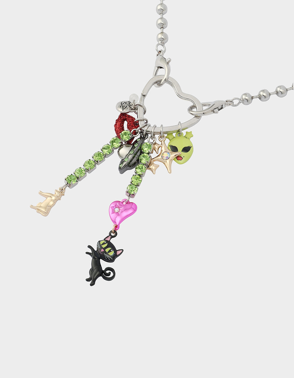Betsey Johnson Exclusive - ALIEN PEARL PENDANT MULTI Women's Alien Charm Necklace