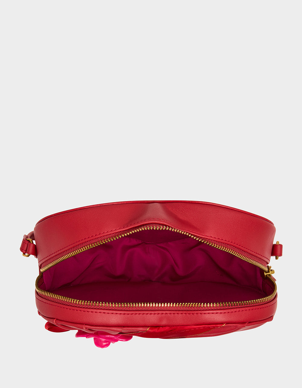 Betsey Johnson Smart Buy - KITSCH RETRO ROMEO RED Women's Valentine's Day Heart Crossbody Handbag