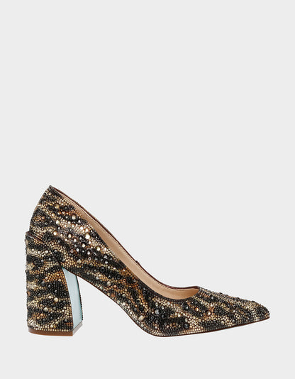 Betsey Johnson Sale - JODY LEOPARD Pointed Toe Pumps