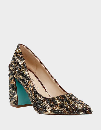 Betsey Johnson Sale - JODY LEOPARD Pointed Toe Pumps