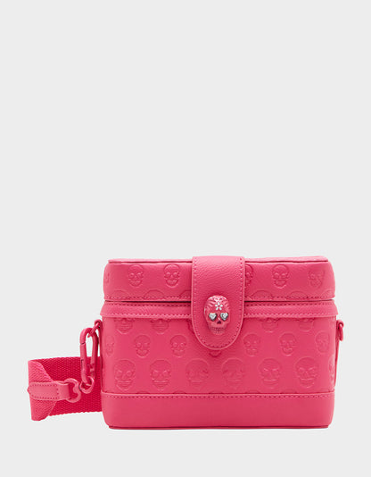 Betsey Johnson Trending - SKULL BOSS VANITY BAG PINK