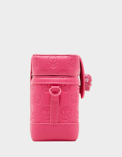 Betsey Johnson Trending - SKULL BOSS VANITY BAG PINK