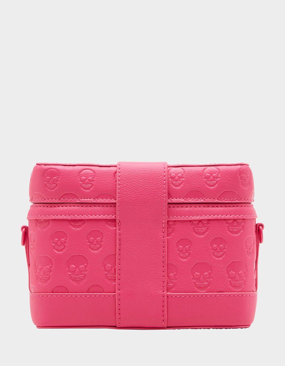 Betsey Johnson Trending - SKULL BOSS VANITY BAG PINK