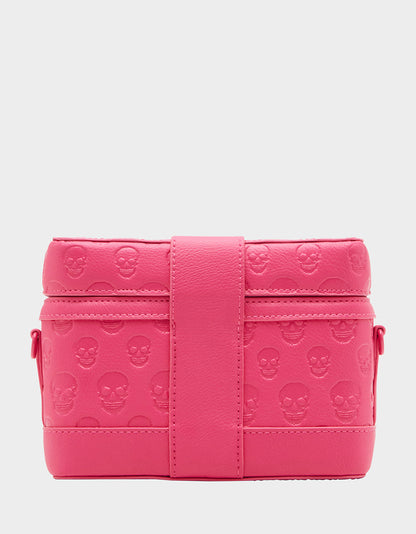Betsey Johnson Trending - SKULL BOSS VANITY BAG PINK