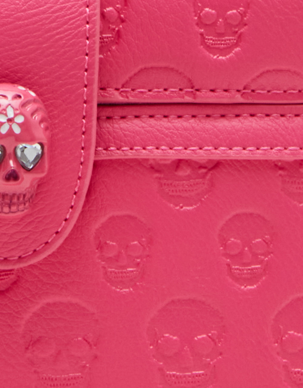 Betsey Johnson Trending - SKULL BOSS VANITY BAG PINK