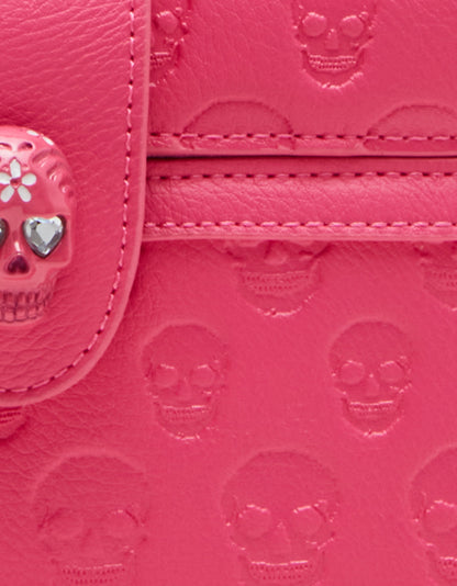 Betsey Johnson Trending - SKULL BOSS VANITY BAG PINK