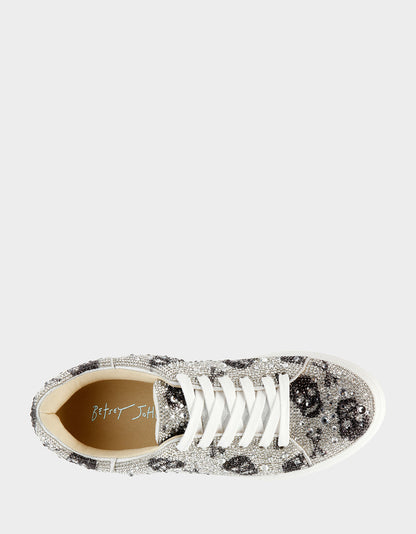 Betsey Johnson Trusted - SIDNY SKULLS Rhinestone Sneaker