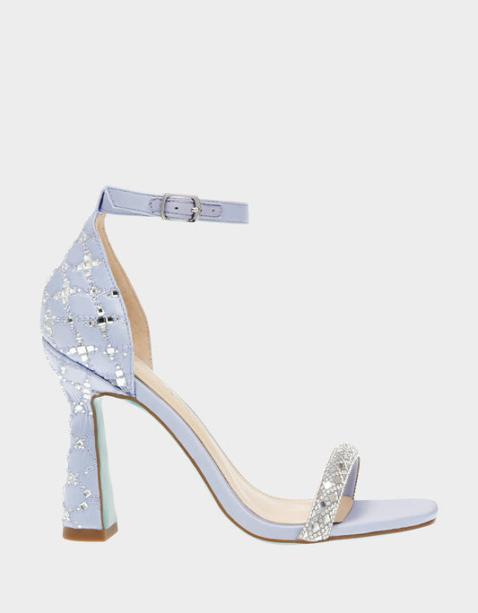 Betsey Johnson Best Price - DEAN LILAC Rhinestone Heels