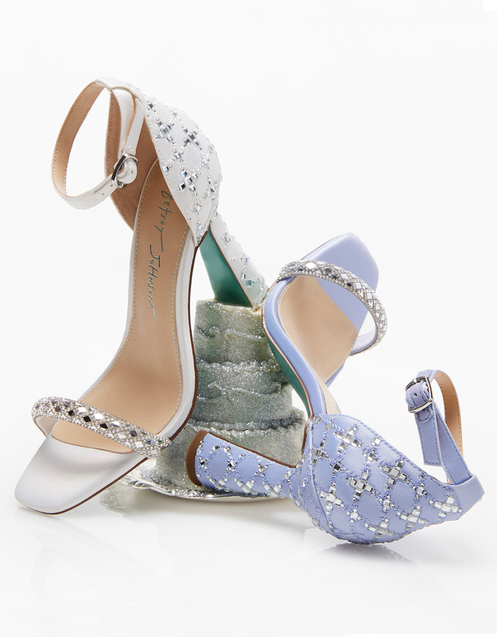 Betsey Johnson Best Price - DEAN LILAC Rhinestone Heels