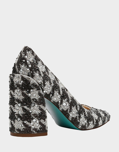 Betsey Johnson Top Pick - JODY HOUNDSTOOTH Pointed Toe Heel