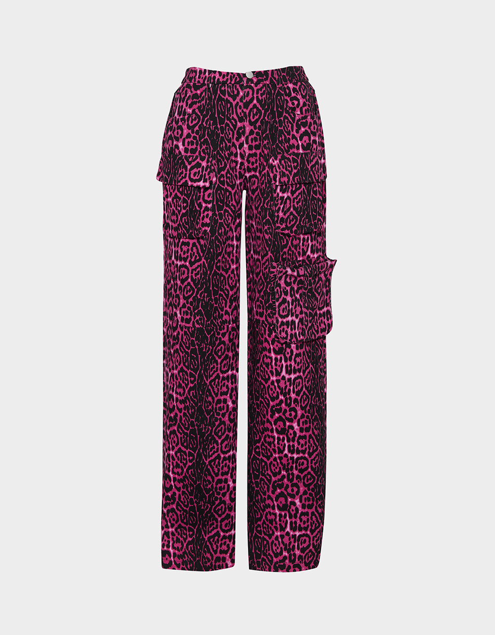 Betsey Johnson Hot Sale - AMI CARGO PANTS PINK Women's Wide-Leg Cargo Denim Pant