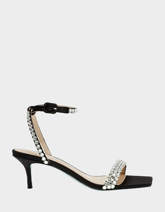 Betsey Johnson Classic - STONE BLACK Bridal Heels