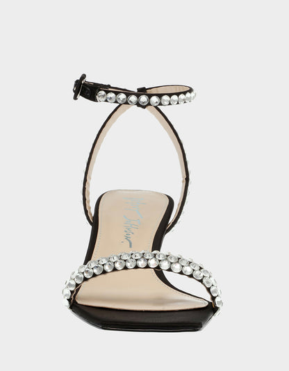 Betsey Johnson Classic - STONE BLACK Bridal Heels
