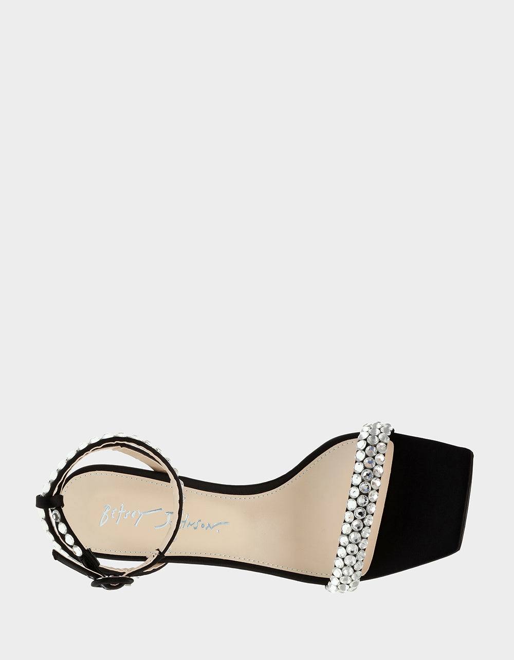 Betsey Johnson Classic - STONE BLACK Bridal Heels