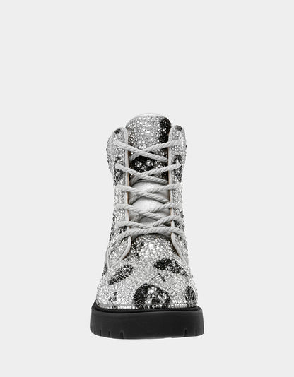 Betsey Johnson Everyday - HUDSN Rhinestone Skull Print Booties