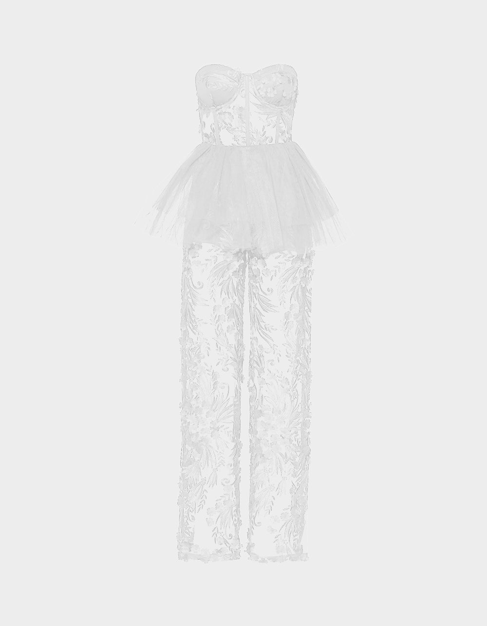 Betsey Johnson Great Value - JENNA JUMPSUIT WHITE