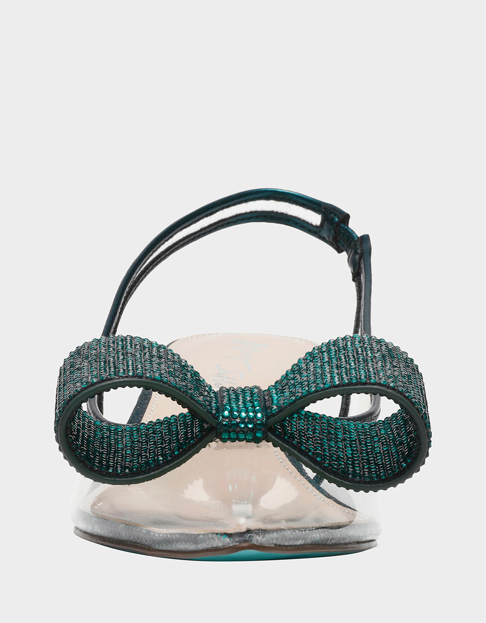 Betsey Johnson New - ALLI EMERALD Slingback Kitten Heel