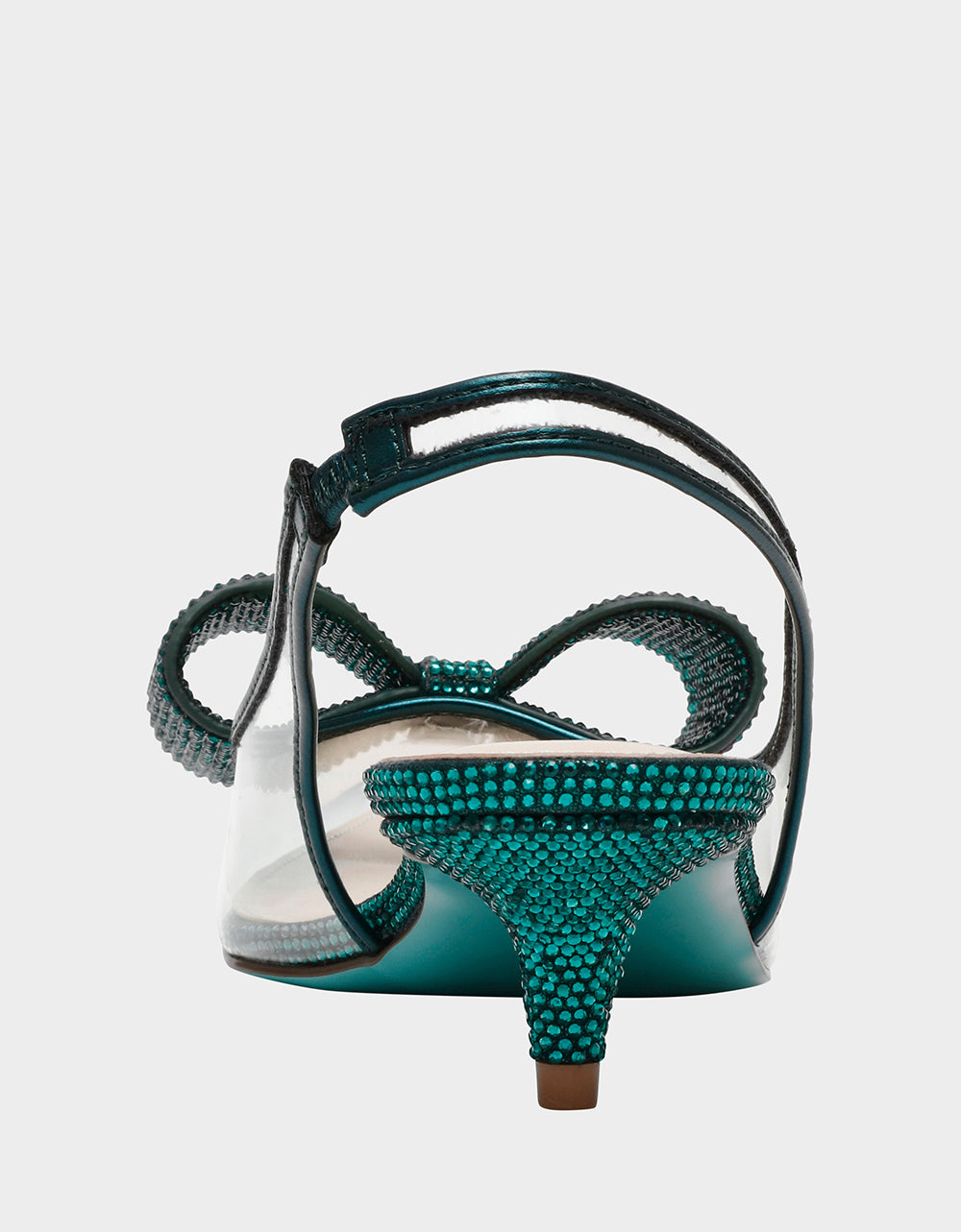 Betsey Johnson New - ALLI EMERALD Slingback Kitten Heel