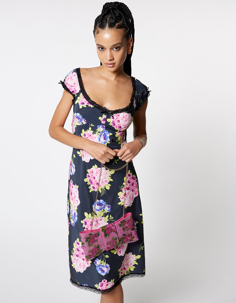 Betsey Johnson Customer Favorite - MALIBU MIDI DRESS BLACK