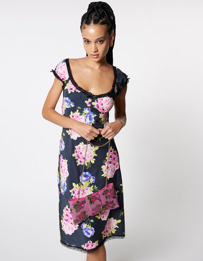 Betsey Johnson Customer Favorite - MALIBU MIDI DRESS BLACK