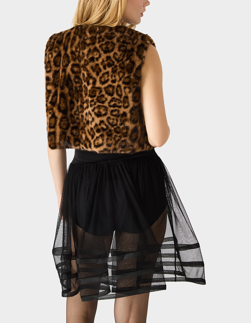 Betsey Johnson Signature - FAUX VEST LEOPARD