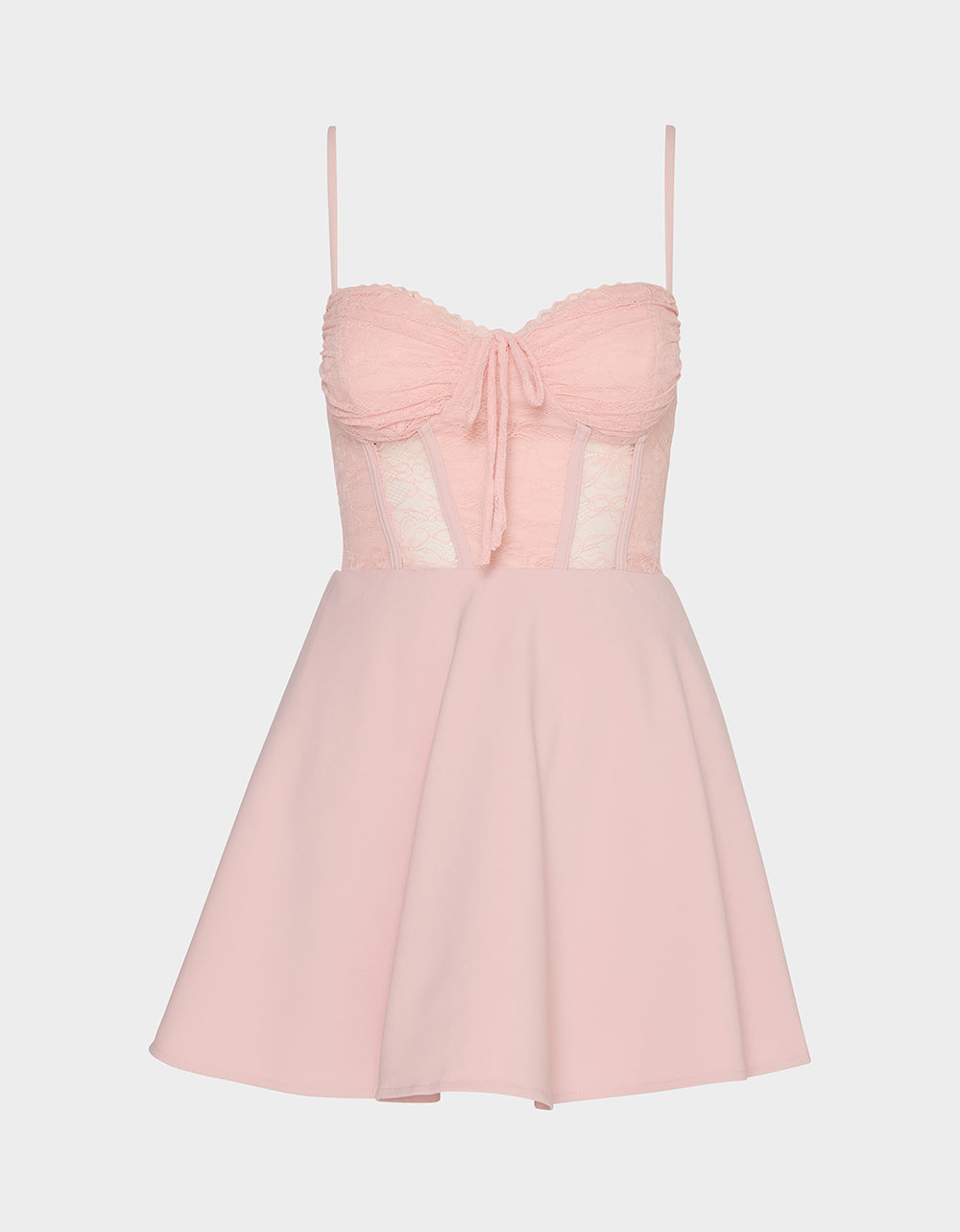 Betsey Johnson Trusted - BALLET ROSE DRESS LIGHT PINK Women's Pink Corset A-line Mini Dress