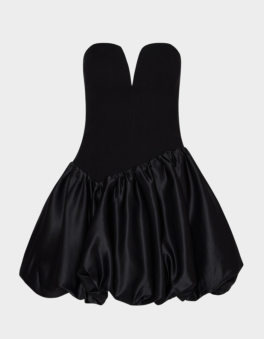 Betsey Johnson Hot Sale - BUBBLE SOIREE DRESS BLACK Women's Black Bubble Hem Strapless Mini Dress