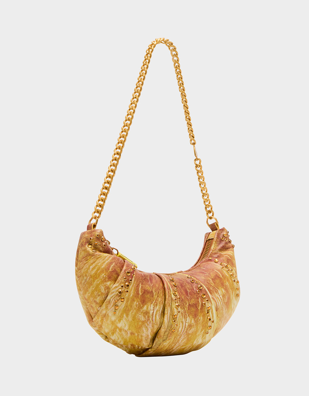 Betsey Johnson Hot Sale - KITSCH RISE + SHINE SHOULDER BAG TAN Women's Kitsch Croissant Handbag