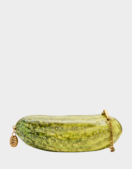 Betsey Johnson Popular - A BIG DILL GREEN Women's Kitsch Food Dill Pickle Crossbody Handbag