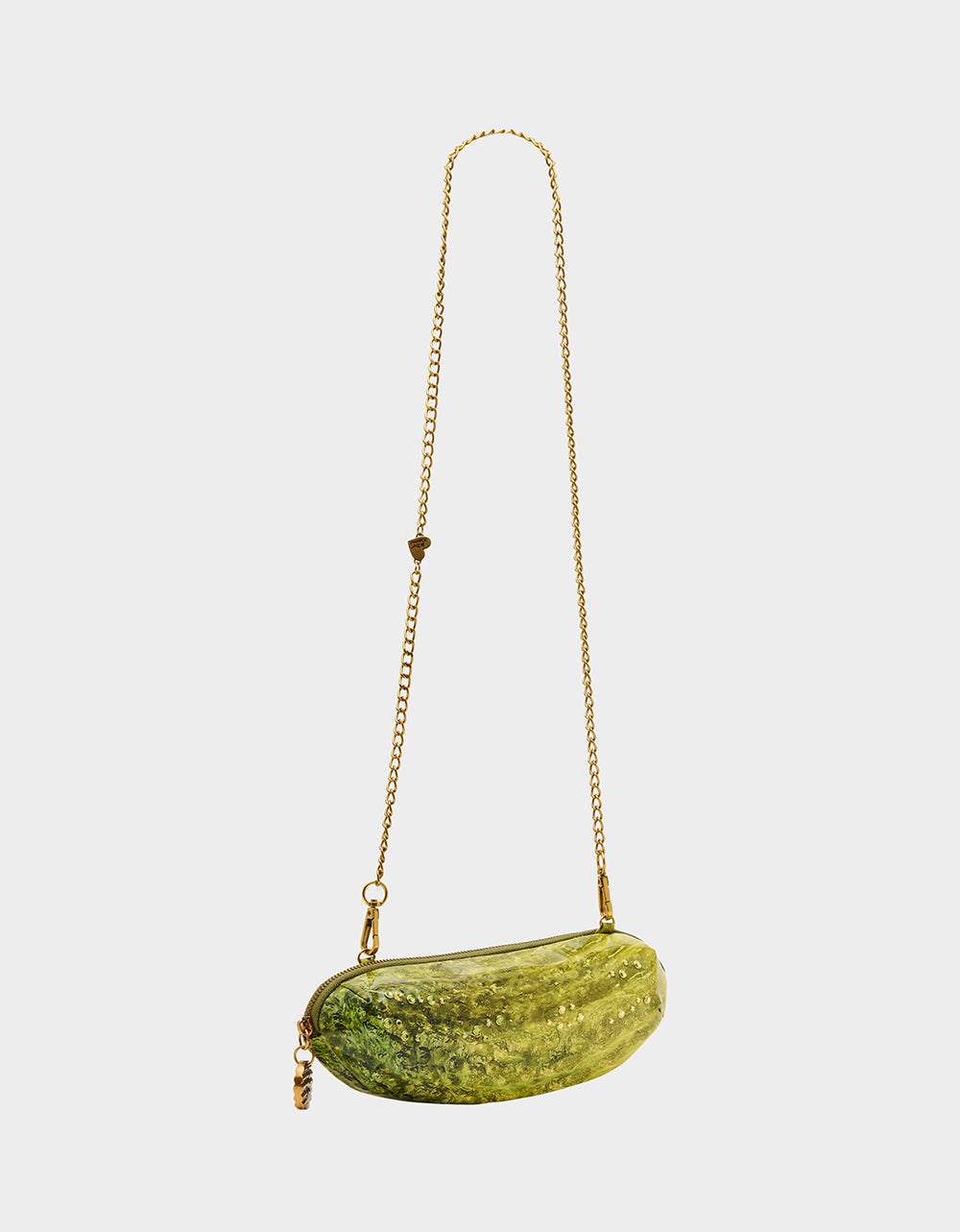 Betsey Johnson Popular - A BIG DILL GREEN Women's Kitsch Food Dill Pickle Crossbody Handbag