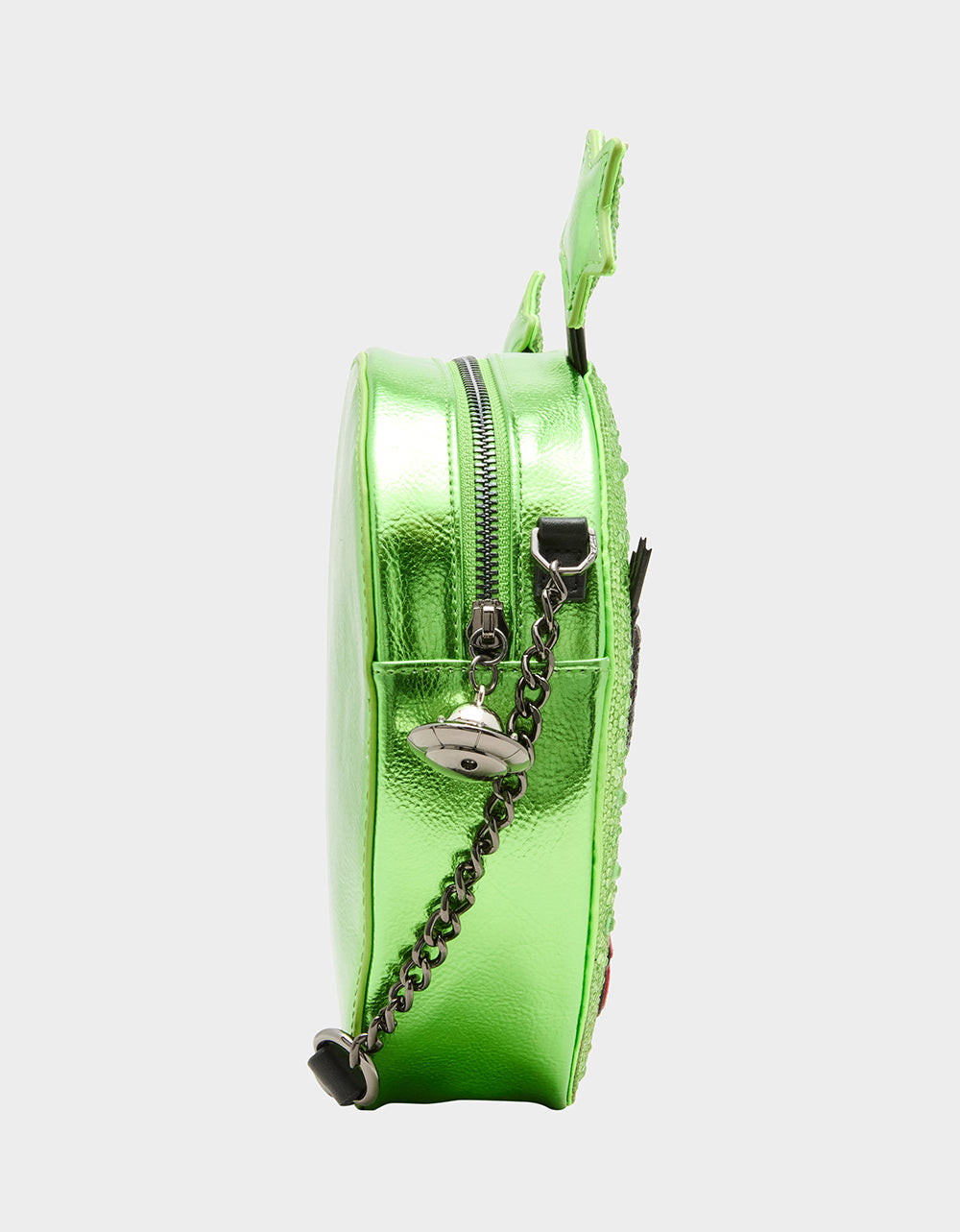 Betsey Johnson Sale - KITSCH OUT OF YOUR ORBIT GREEN Women's Alien Kitsch Crossbody Handbag