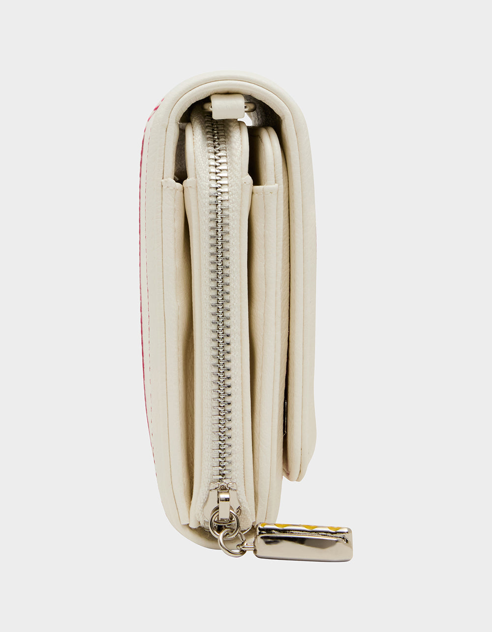 Betsey Johnson Latest - GRAND SLAM WALLET ON CHAIN CREAM Women's Baseball-Themed Rhinestone Embellished Wallet on Chain Crossbody Handbag