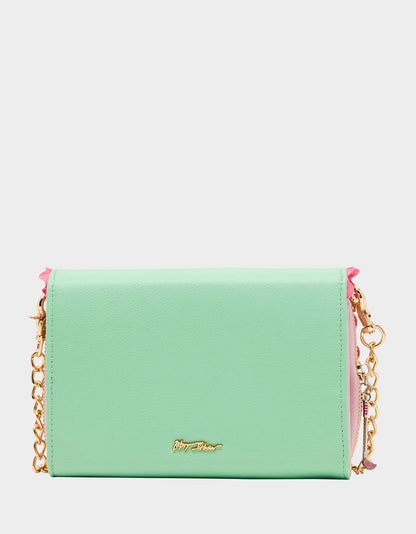 Betsey Johnson Latest - GONE CLUBBING WALLET ON CHAIN MULTI Golf Crossbody Women's Wallet Handbag
